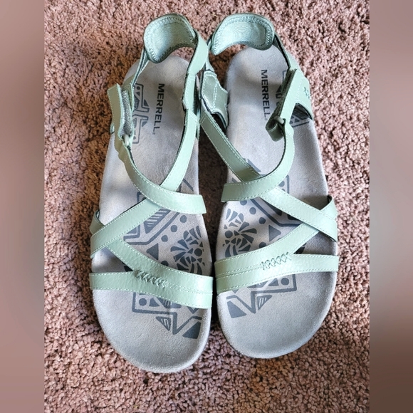 Merrell Shoes - Blue Dove Merrell Sandals